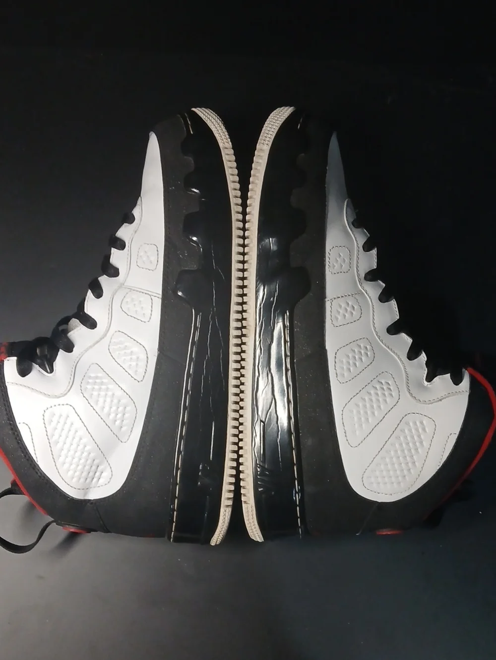 Air Jordan Fusion 9 'White Black Red' (2009) .Mens Size-12.  100%AUTHENTIC!